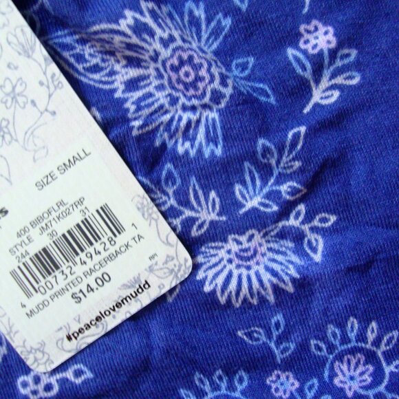 Mudd  Blue Print Racerback Tank - Picture 4 of 4